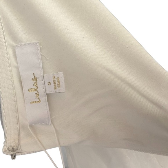 Lulus White Strapless Mermaid Wedding/Formal Dress Tiered Ruffle Gown Small NWT - Picture 9 of 15